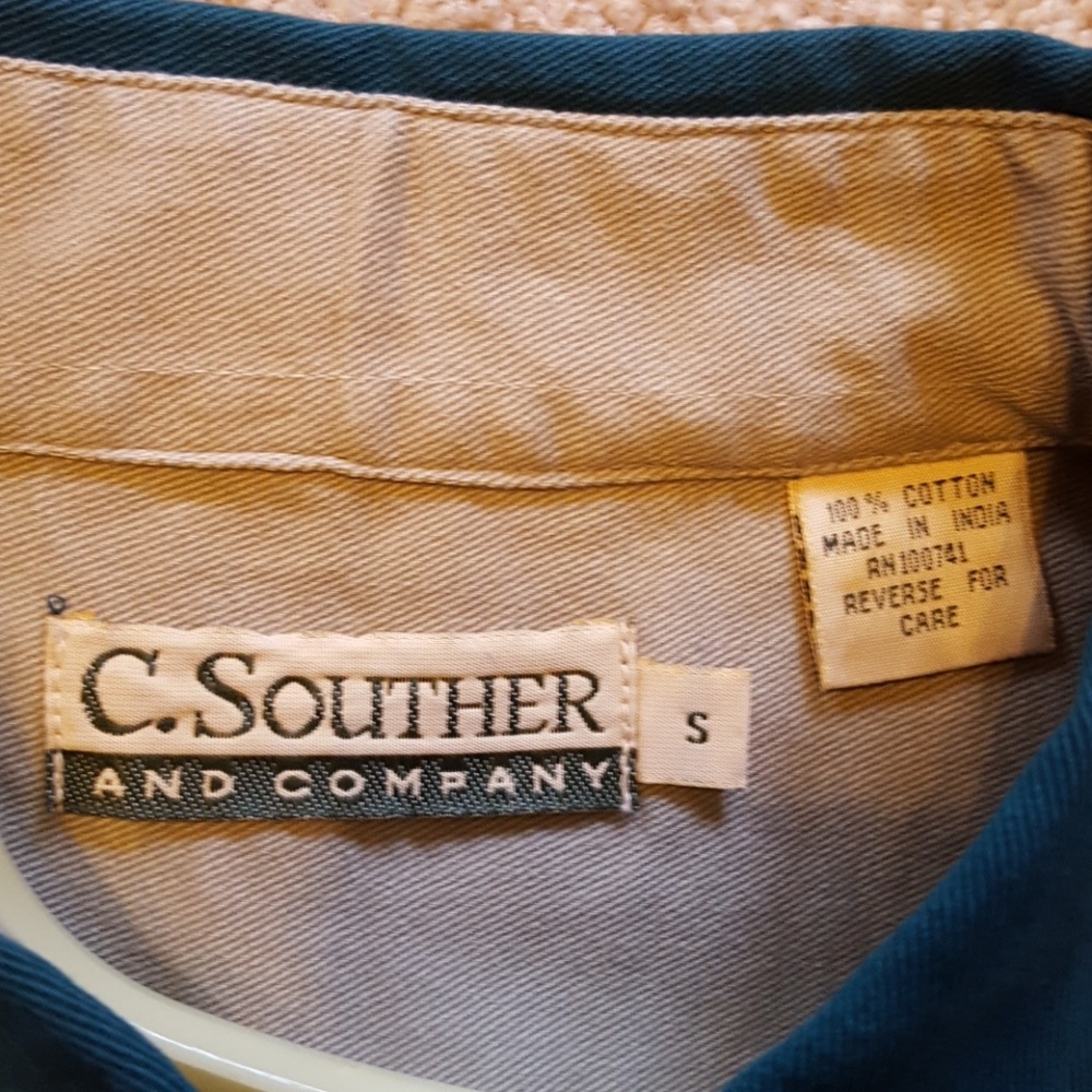 *FINAL*NWT men's SOUTHER & Co. shirt S M ❄️ ❄️  Must Bundle  ❄️ ❄️ - Picture 3 of 4